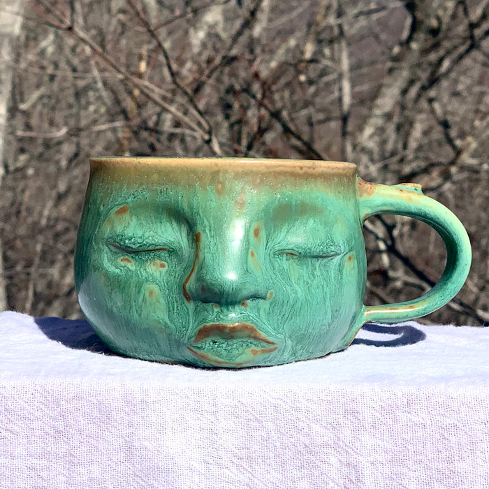 Serene Face Mug / Malachite