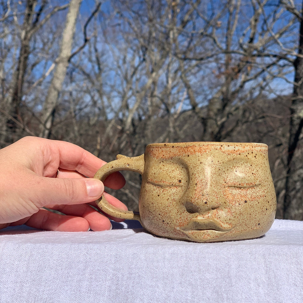 Serene Face Mug / Sandstone