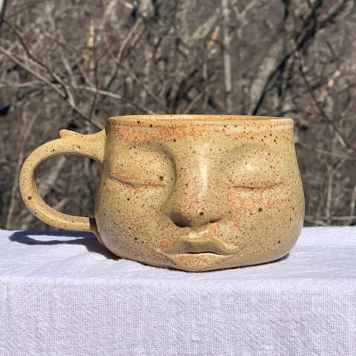 Serene Face Mug / Sandstone