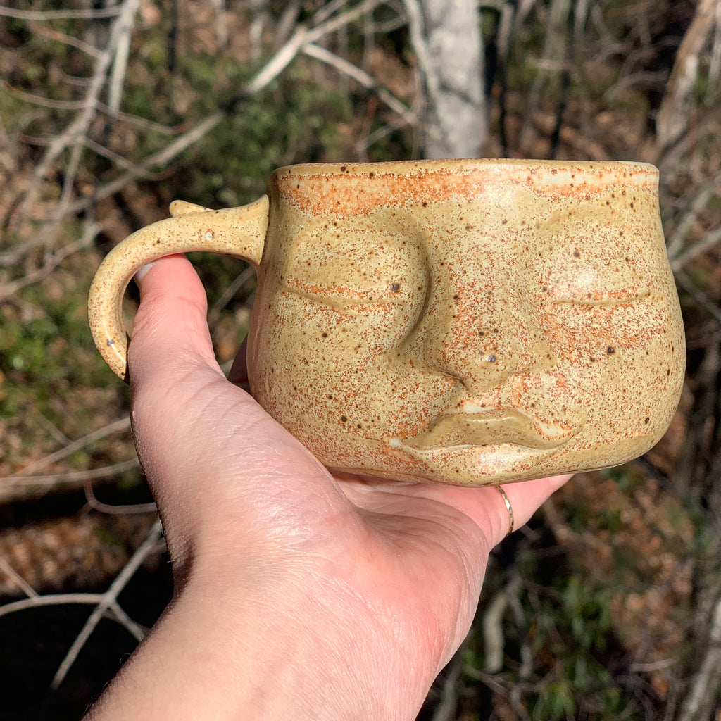 Serene Face Mug / Sandstone