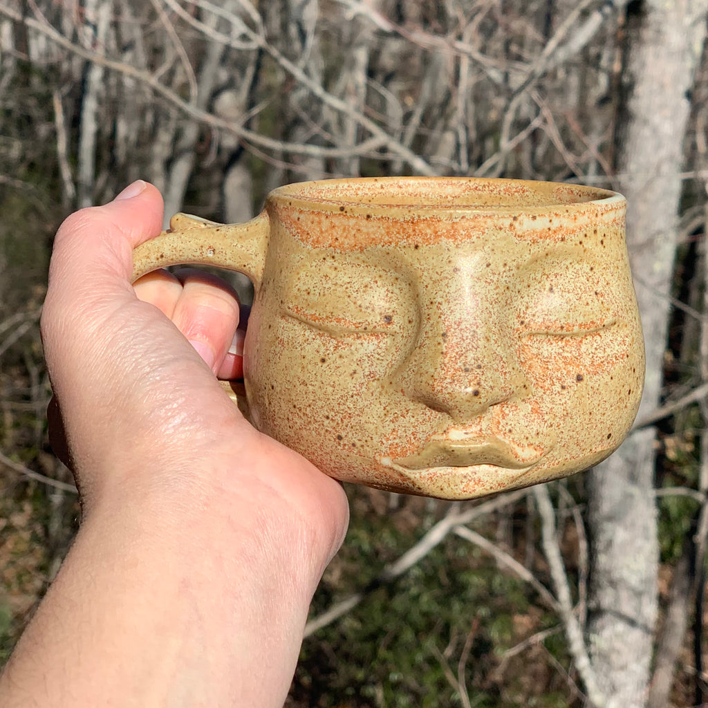 Serene Face Mug / Sandstone