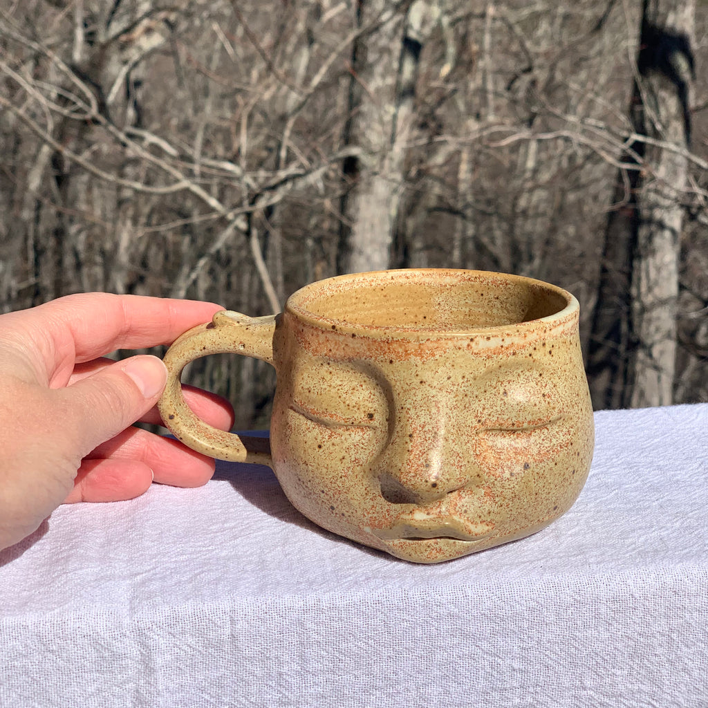 Serene Face Mug / Sandstone